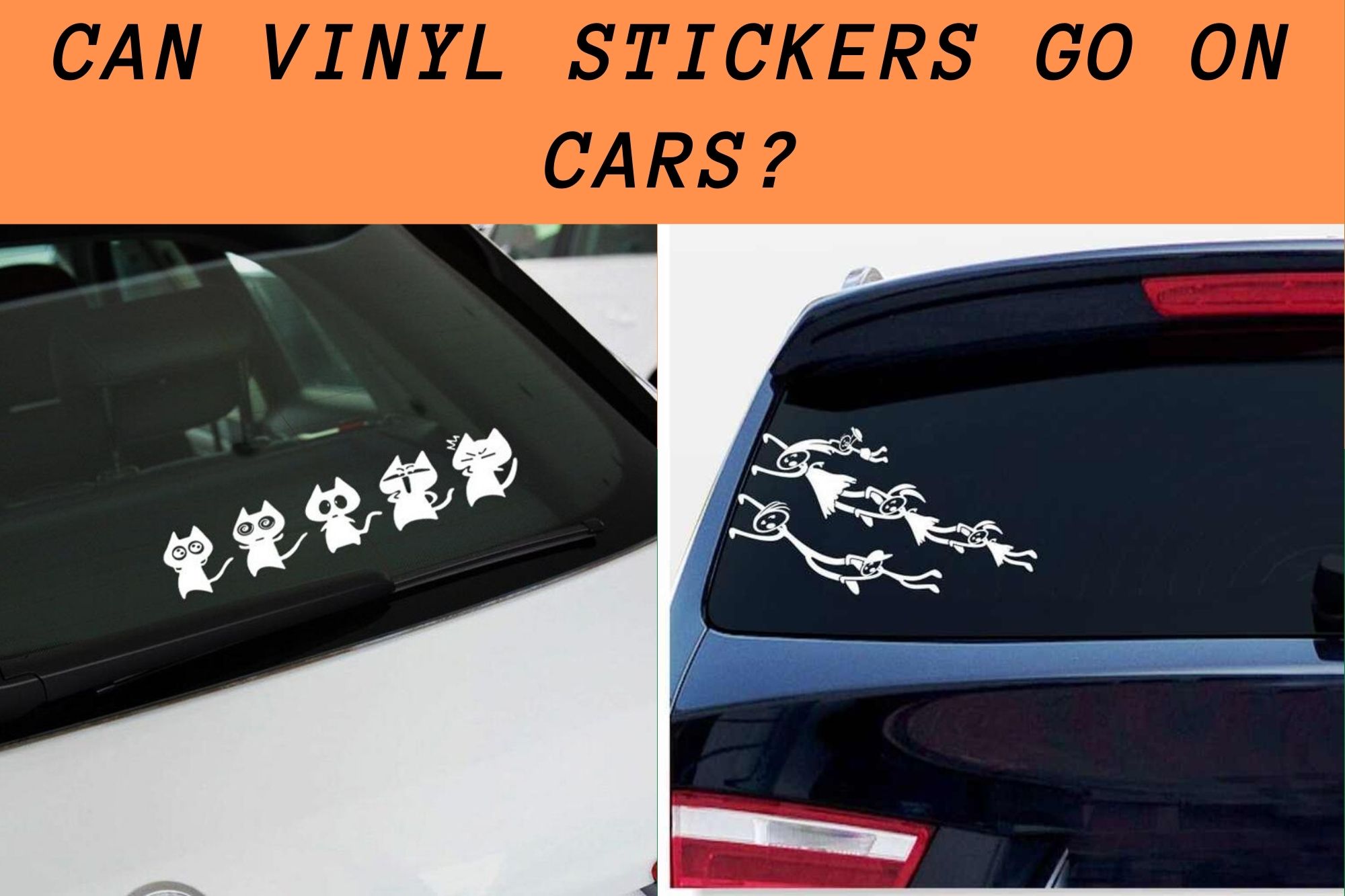 Can Vinyl Stickers Go on Cars?