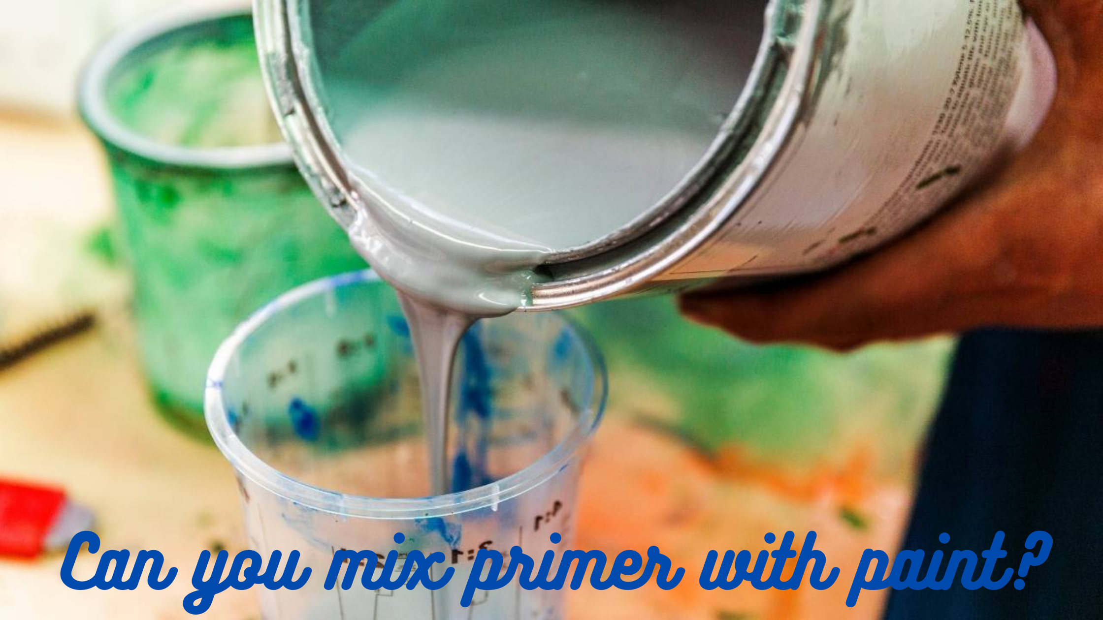 Can you mix primer with paint
