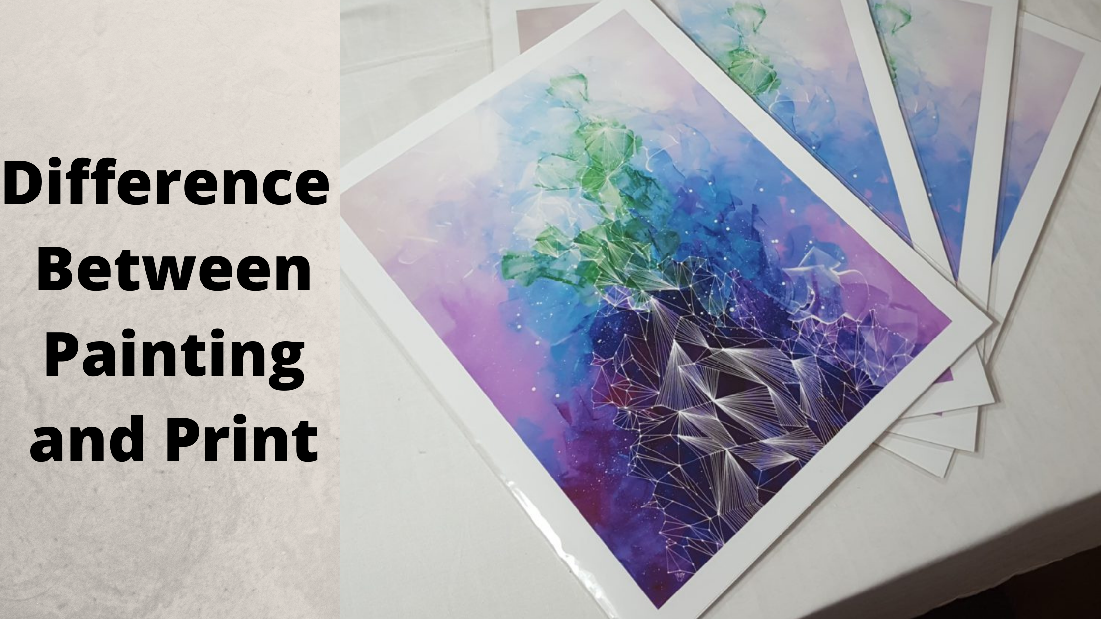 how can i tell a print from an original watercolor, difference between painting and print